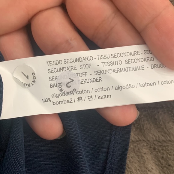 Zara NWT Basic Z1975 Denim Navy Tencel Top Size M - Picture 12 of 14